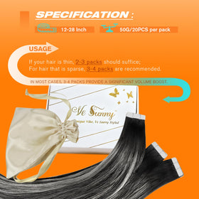 Sunny Hair Tape in Hair Extensions with replacement tapes