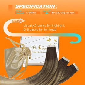 Sunny Hair Tape in Hair Extensions with replacement tapes