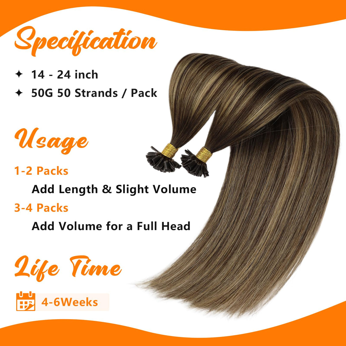 Sunny Hair U Tip Hair Extensions 20 Inch displayed with various shades