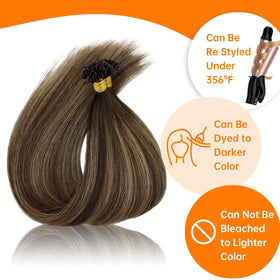 Sunny Hair U Tip Hair Extensions 20 Inch styled in a ponytail