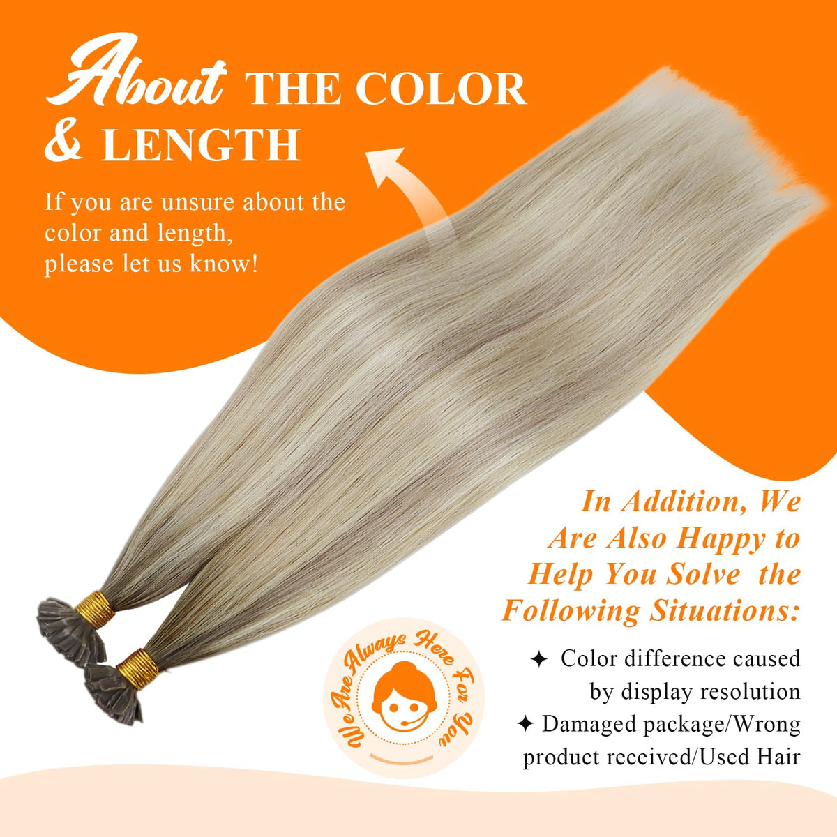 Sunny Hair U Tip Hair Extensions in a lifestyle setting