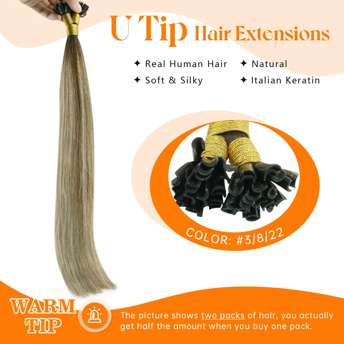 Sunny Hair U Tip Hair Extensions packaging