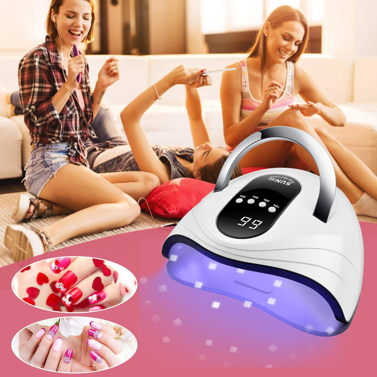 Sunrich UV Gel Nail Lamp 120W curing gel nails