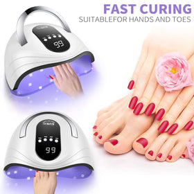 Sunrich UV Gel Nail Lamp 120W in a stylish black and white design