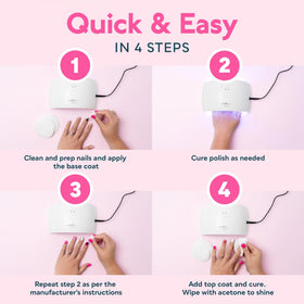 SUNUV SUN9C nail lamp with gel polish bottles