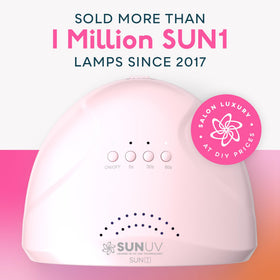 SUNUV SUNONE Pink UV lamp side view showing timer settings