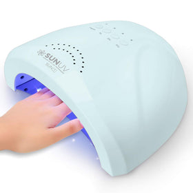 SUNUV UV LED Nail Lamp front view in blue