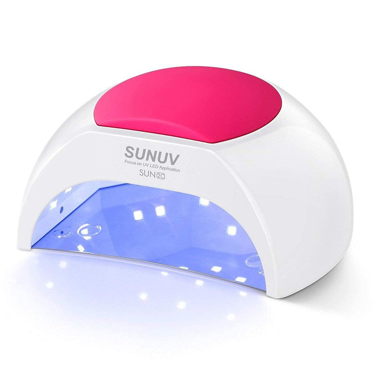 SUNUV UV LED Nail Lamp front view in rose colour