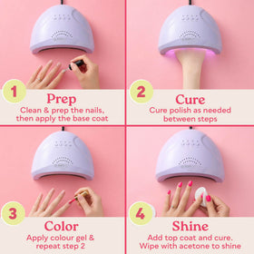 SUNUV UV LED Nail Lamp in a stylish beauty setup