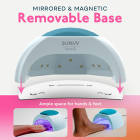 SUNUV UV LED Nail Lamp in use during a manicure