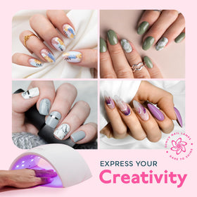 SUNUV UV LED Nail Lamp in use during a manicure