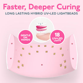 SUNUV UV LED Nail Lamp in use with nails