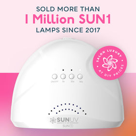 SUNUV UV LED Nail Lamp side view showing adjustable timer buttons