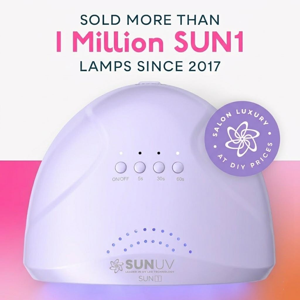 SUNUV UV LED Nail Lamp SUNONE Purple with power adapter