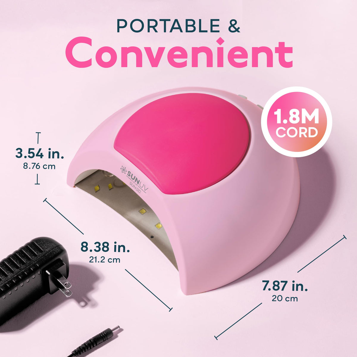 SUNUV UV LED Nail Lamp timer settings display