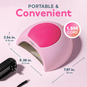 SUNUV UV LED Nail Lamp timer settings display