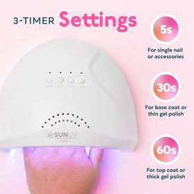 SUNUV UV LED Nail Lamp with hands inside for curing