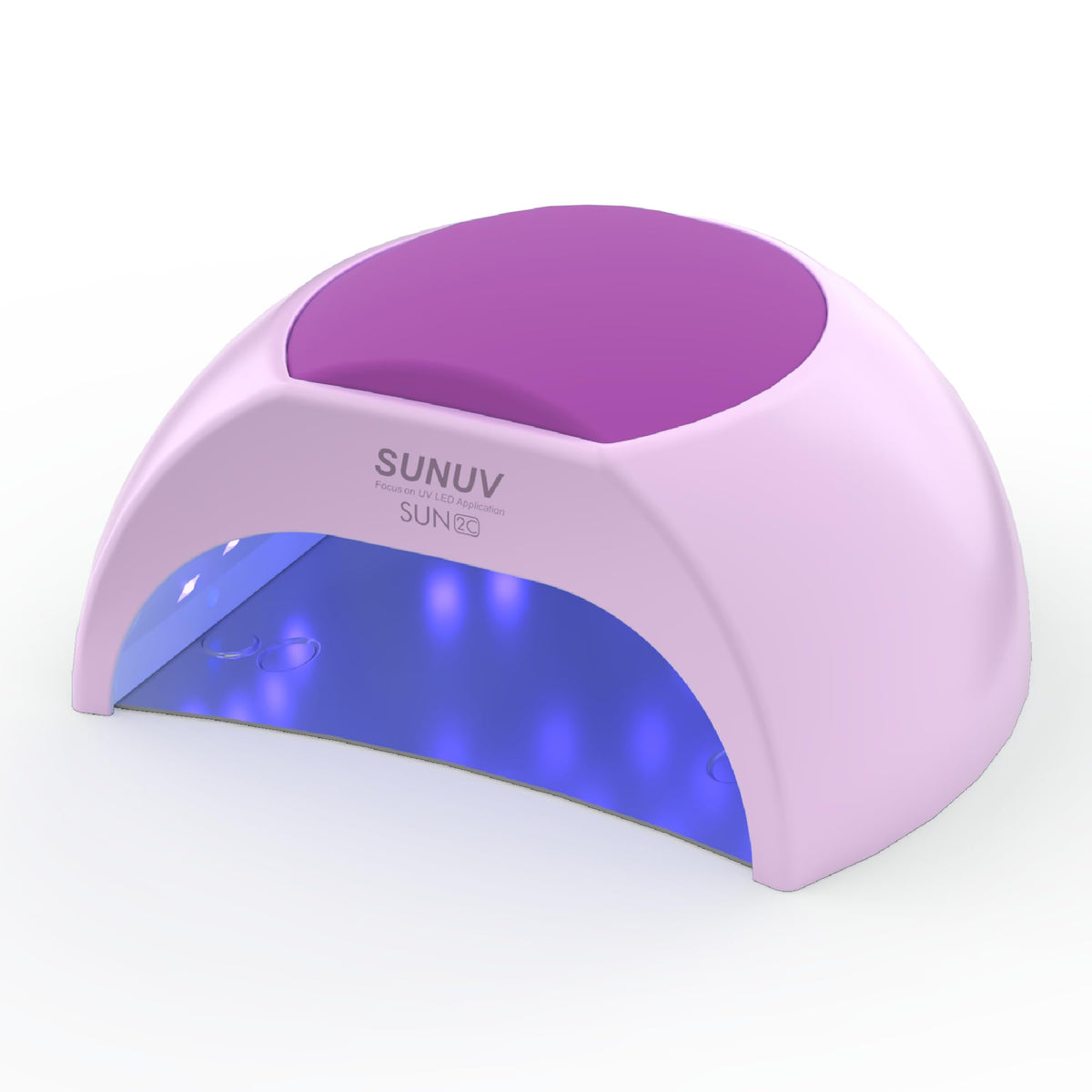 SUNUV UV Light for Gel Nails front view in purple