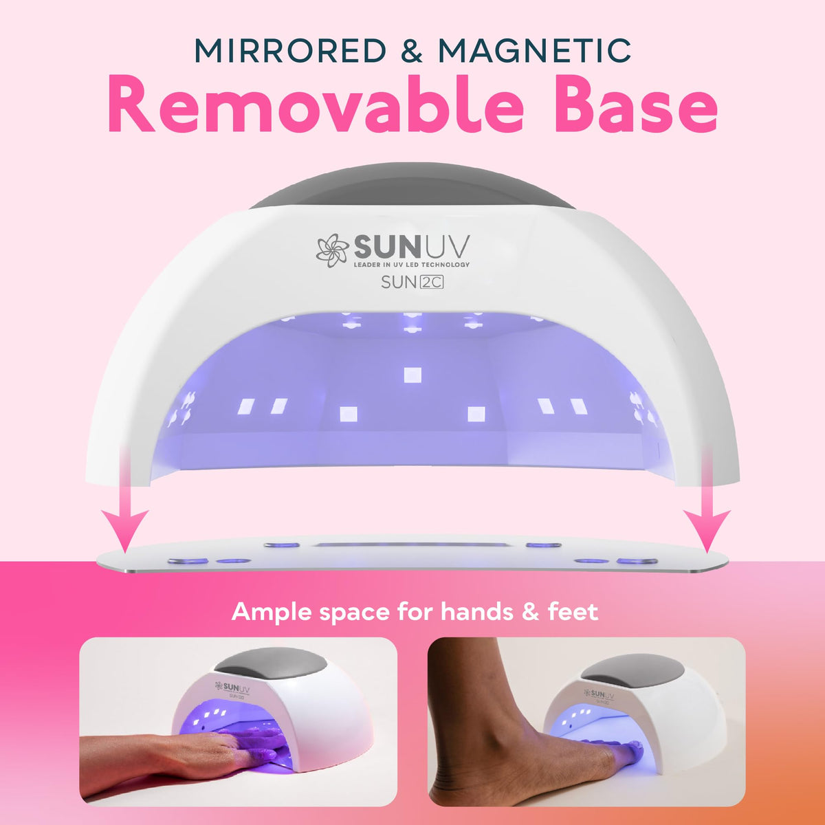 SUNUV UV Light for Gel Nails side view