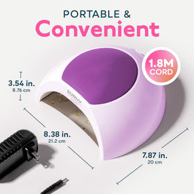 SUNUV UV Light in use with gel polish