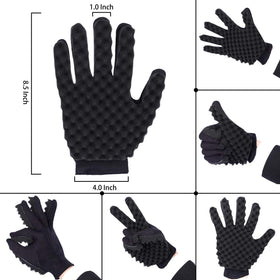 Supaze Curling Sponge Glove side view showcasing ergonomic design