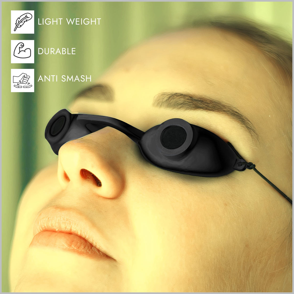 Super Sunnies Goggles displayed on a table