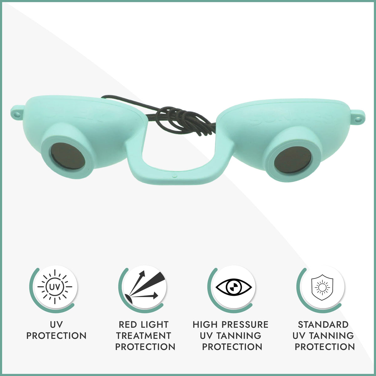 Super Sunnies goggles side view with adjustable strap