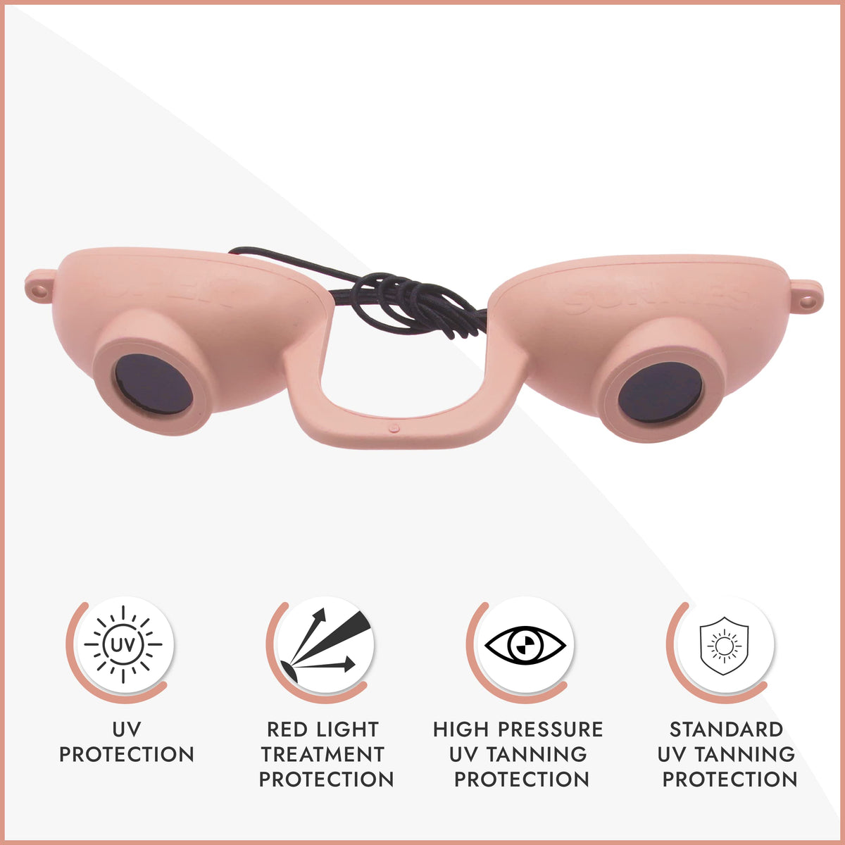 Super Sunnies goggles side view with adjustable strap