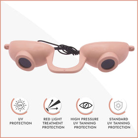 Super Sunnies goggles side view with adjustable strap