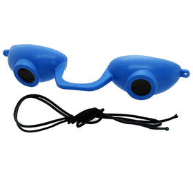 Super Sunnies Tanning Bed Goggles with strap detail