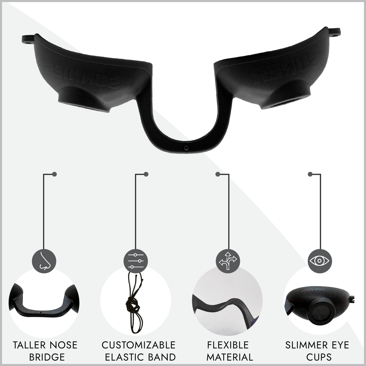Super Sunnies Tanning Goggles packaging and contents