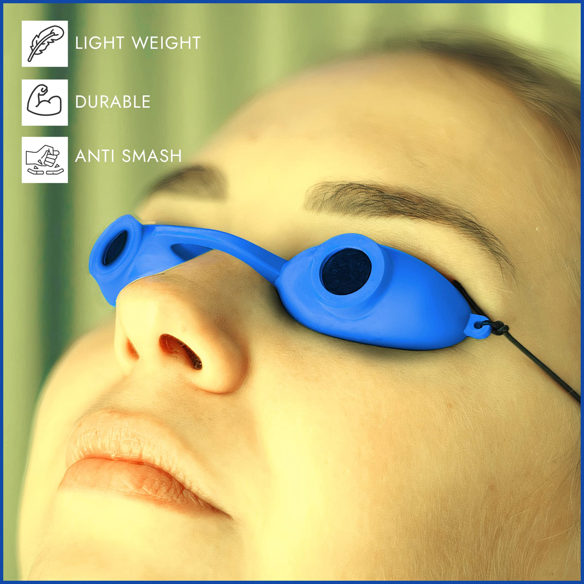 Super Sunnies UV Eye Tanning Bed Goggles with packaging