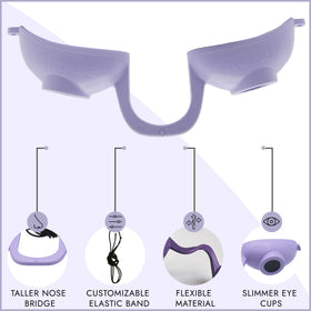 Super Sunnies UV goggles displayed on a tanning bed
