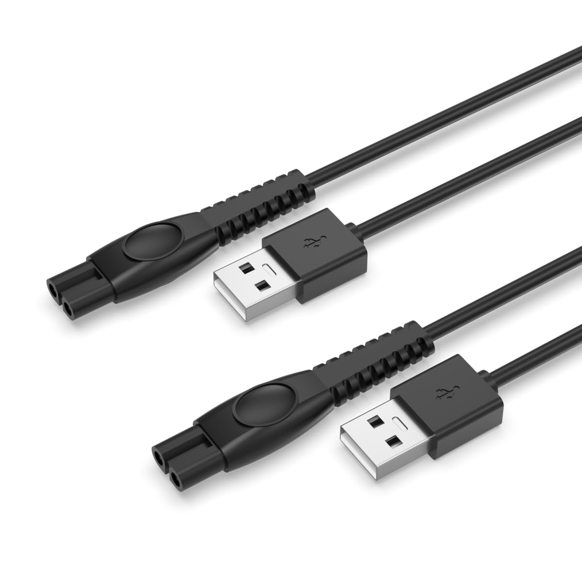 Superer USB Charger Cord for Philips Norelco shavers, front view