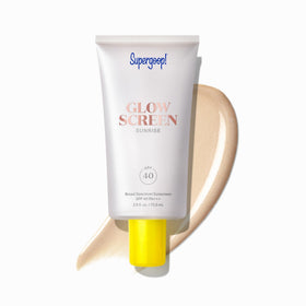 Supergoop! Glowscreen SPF 40 front view with packaging