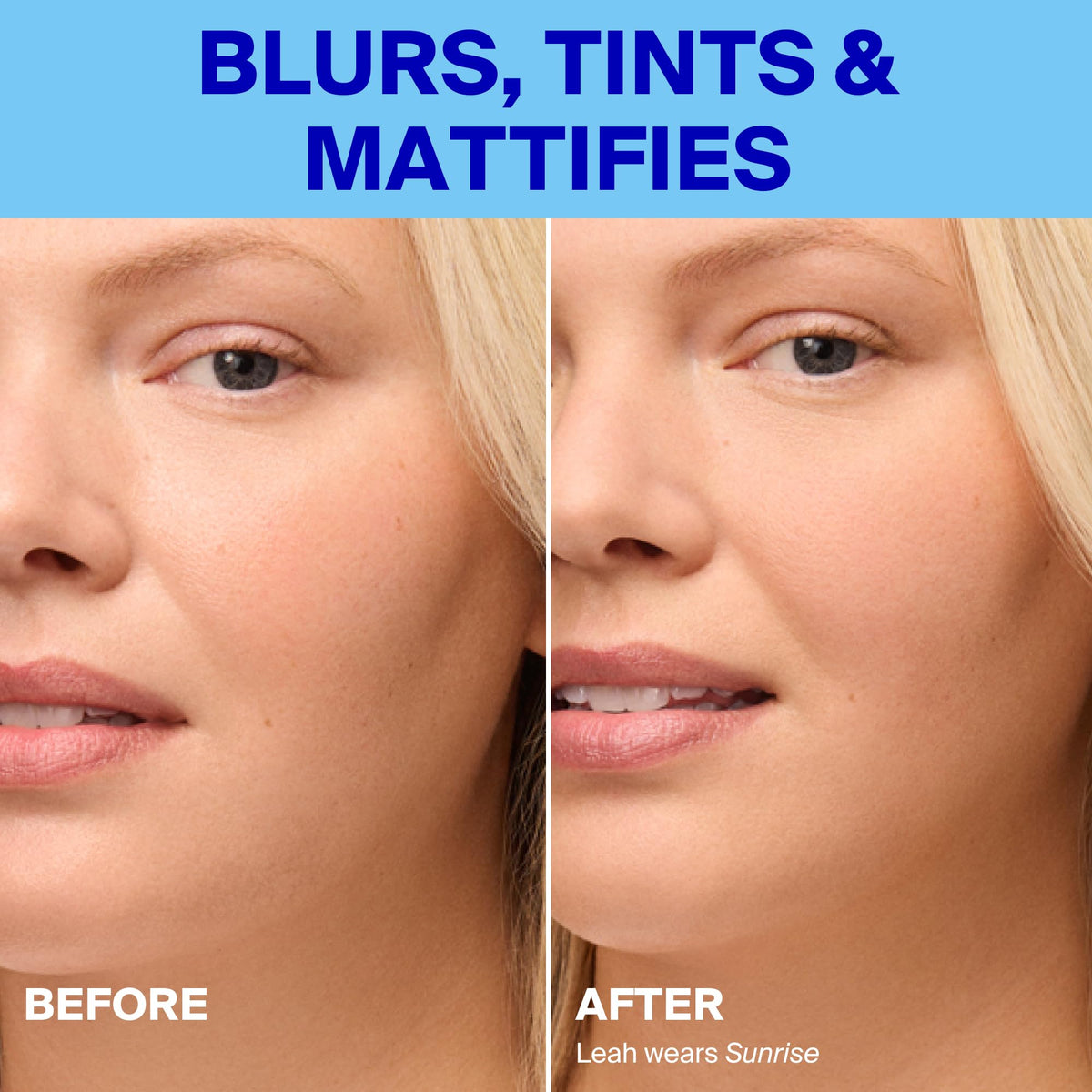 Supergoop! Mineral Mattescreen SPF 40 back view with ingredients