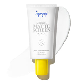 Supergoop! Mineral Mattescreen SPF 40 front view of packaging