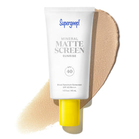 Supergoop! Mineral Mattescreen SPF 40 front view with packaging