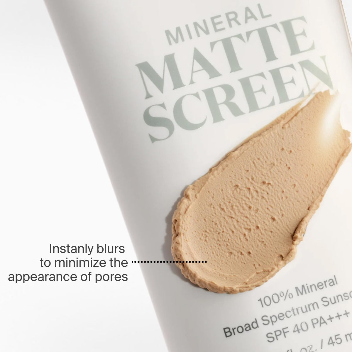 Supergoop! Mineral Mattescreen SPF 40 on vanity