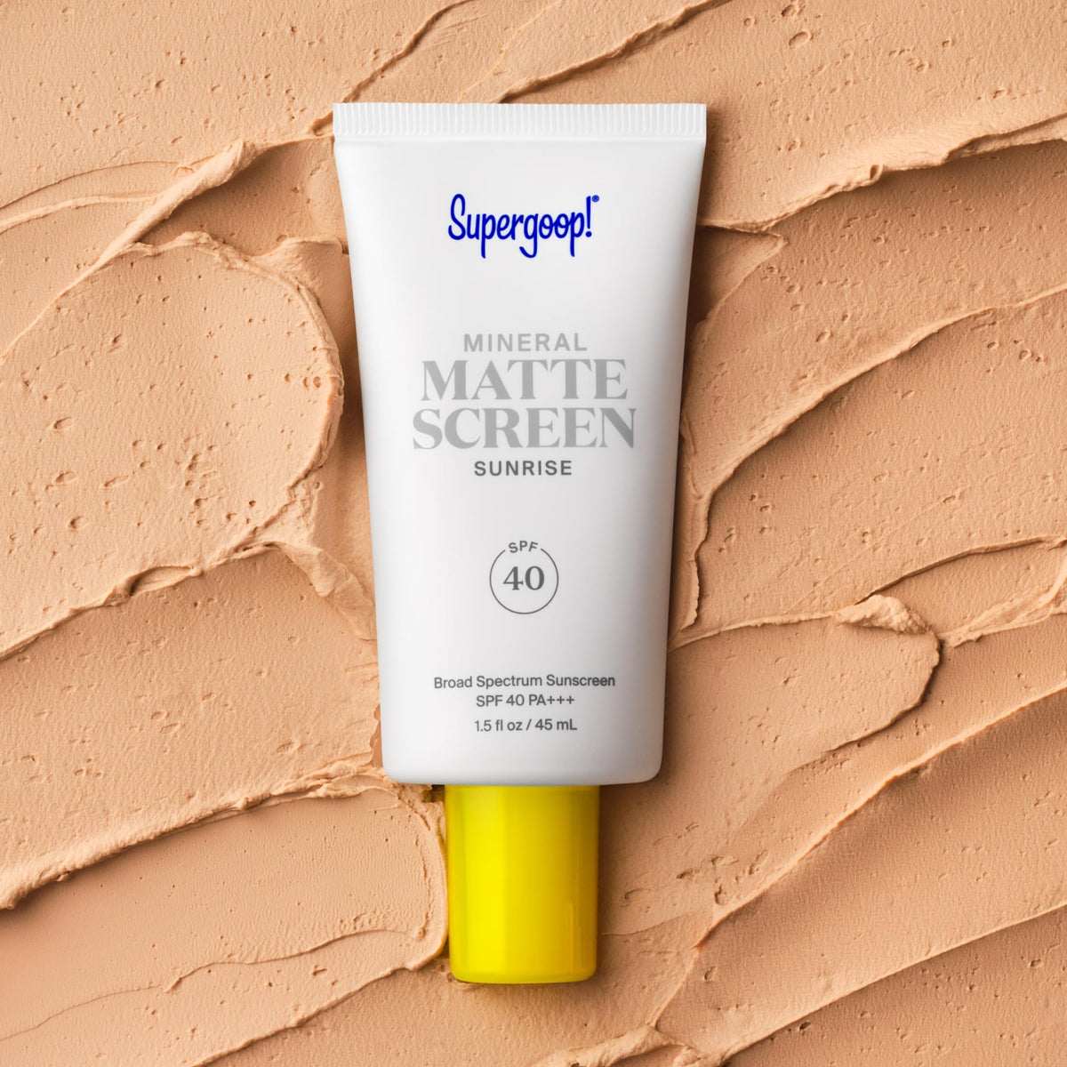 Supergoop! Mineral Mattescreen SPF 40 with skincare routine