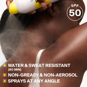 Supergoop! PLAY Antioxidant Body Mist SPF 50 application demonstration