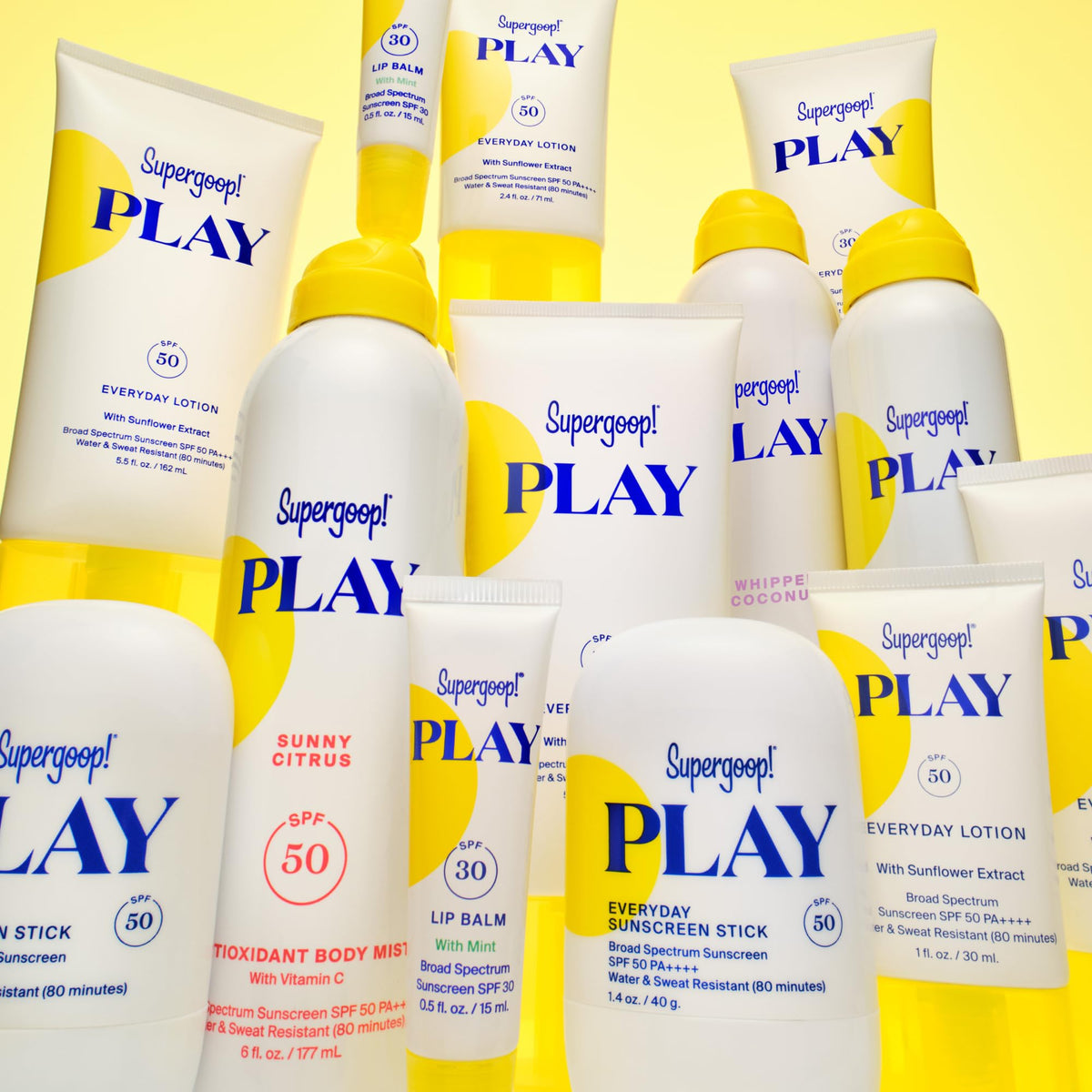 Supergoop! PLAY Antioxidant Body Mist SPF 50 with coconut scent
