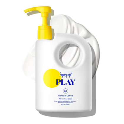 Supergoop! PLAY Everyday Lotion SPF 50 front view with packaging