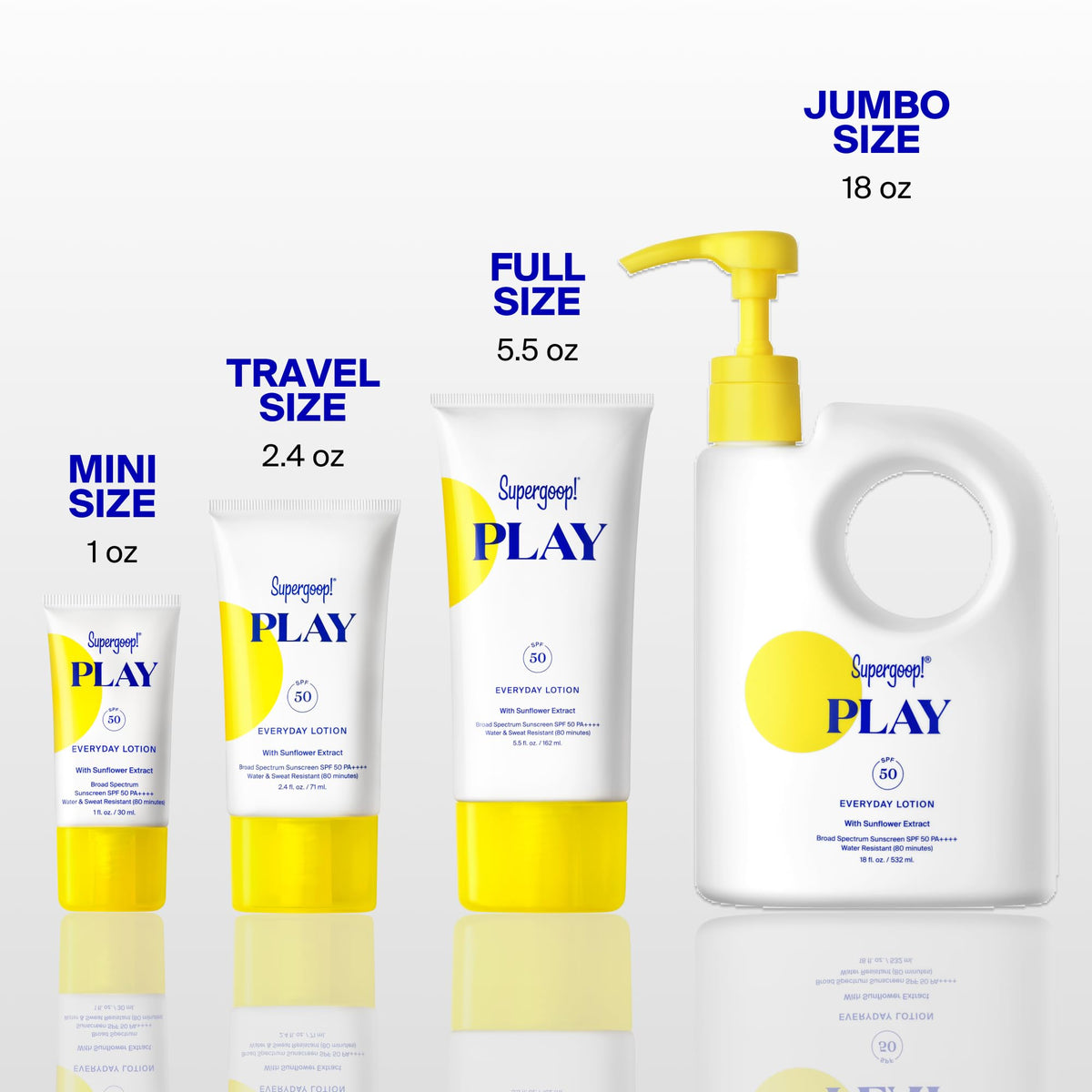 Supergoop! PLAY Everyday SPF 30 Lotion in a sunny outdoor setting
