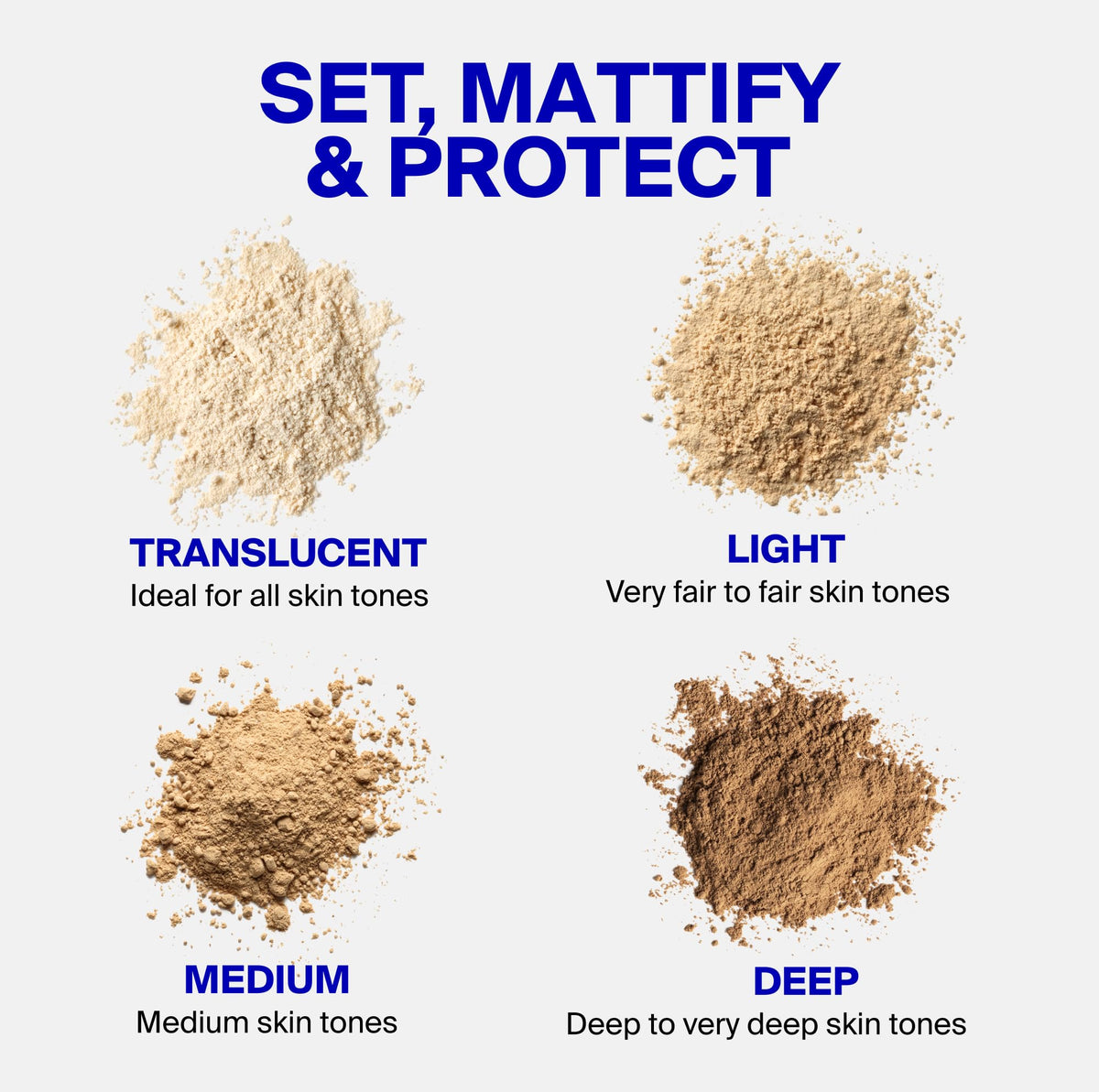 Supergoop! (Re)setting Face Powder SPF 35 on a makeup table