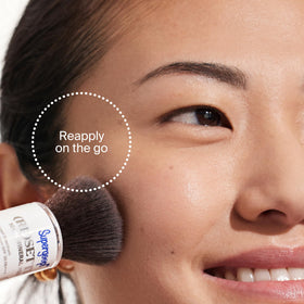 Supergoop! (Re)setting Face Powder SPF 35 with makeup products