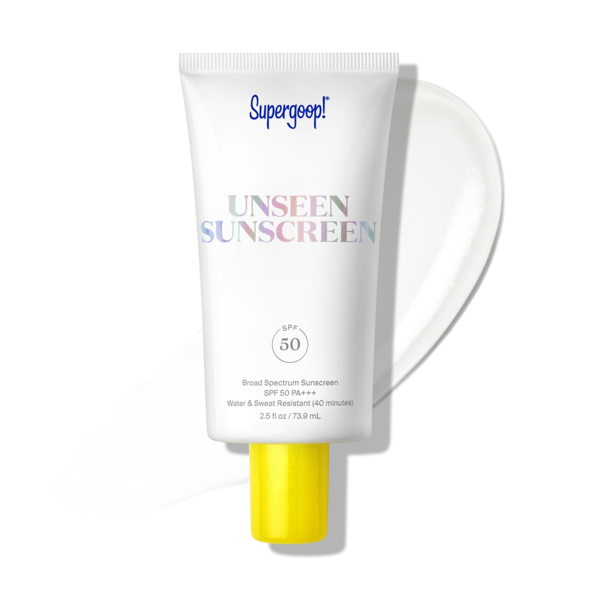 Supergoop! Unseen Sunscreen SPF 50 front view packaging
