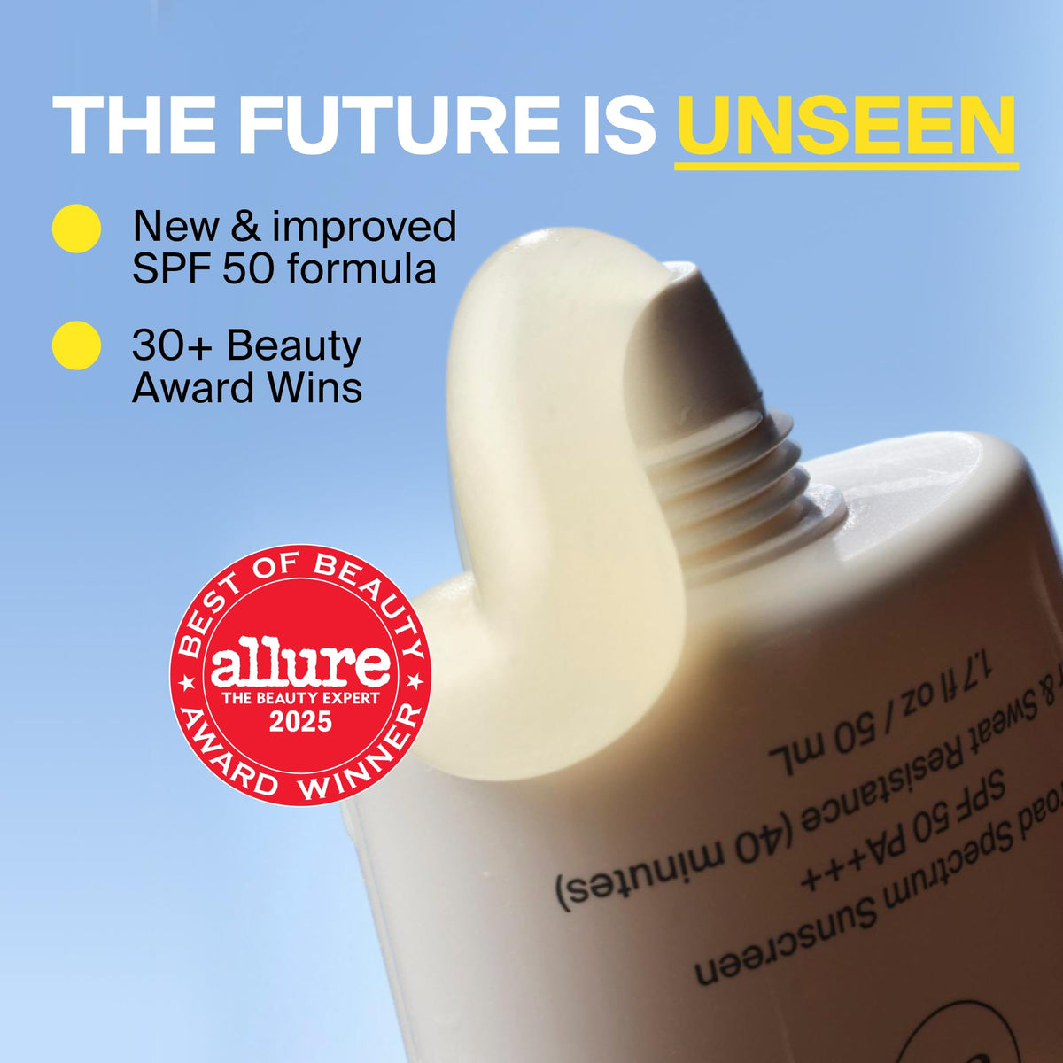 Supergoop! Unseen Sunscreen SPF 50 ingredients list