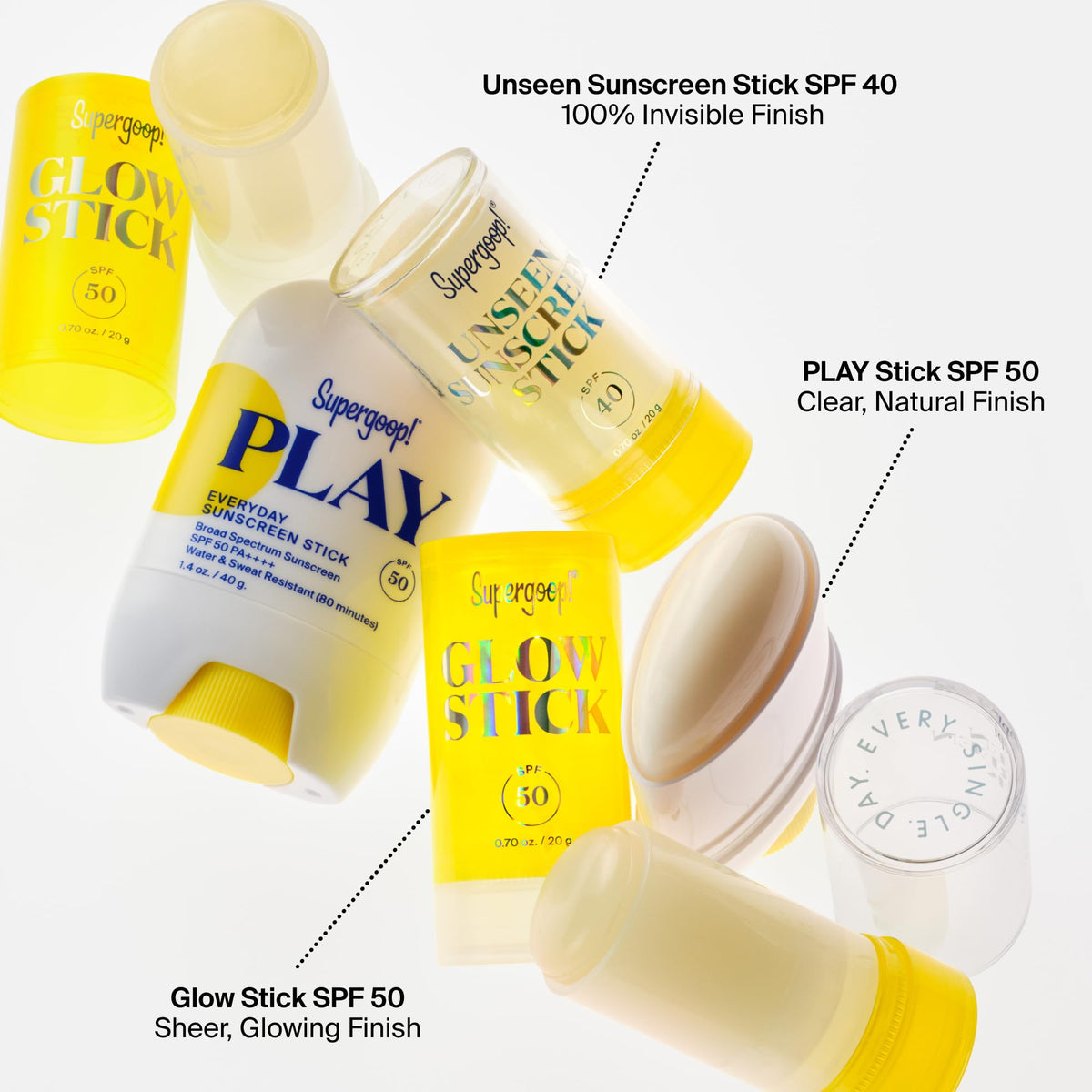 Supergoop! Unseen Sunscreen Stick SPF 40 in hand