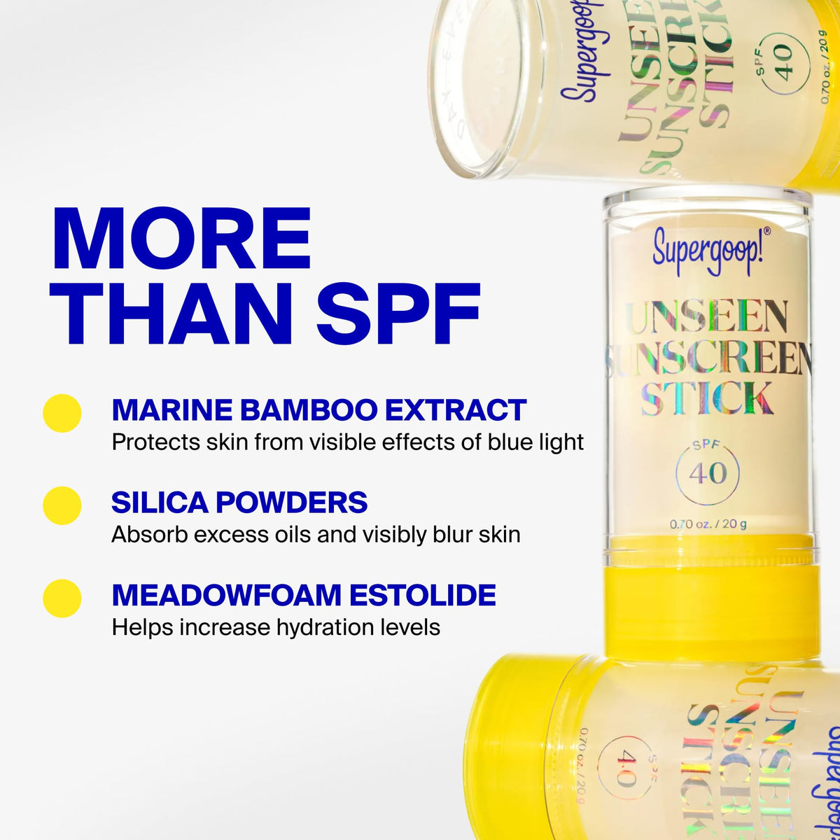 Supergoop! Unseen Sunscreen Stick SPF 40 twist mechanism